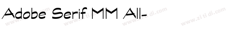 Adobe Serif MM All字体转换
